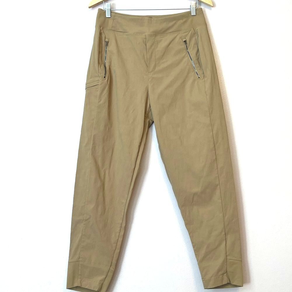 Athleta Trekkie North Jogger Pant Sz 8 Big Sur Brown Hiking Outdoor Travel Trail